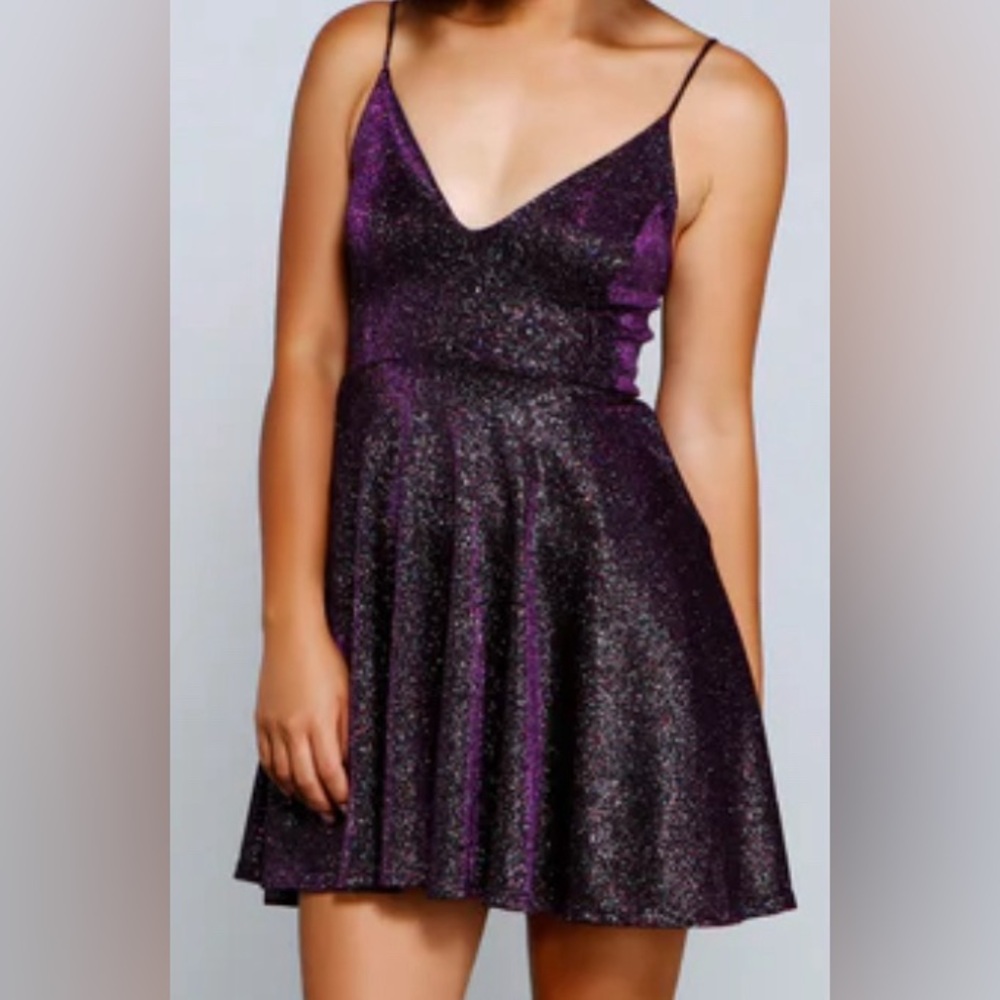 Windsor Midnight Purple Skater Dress